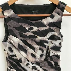 🌟HP🌟 Ann Taylor grey leopard print dress